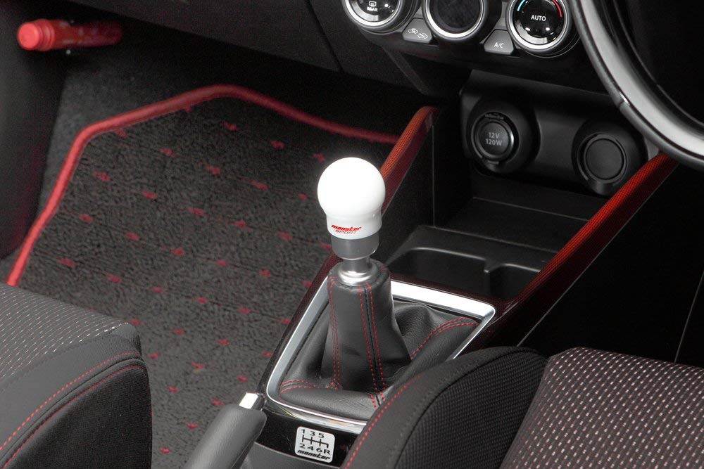 MONSTER SPORT Ручка переключения передач Monster M12 x Сферическая Белая для Suzuki Swift Sport Тип C P1.25 47 мм h51.5 мм [ZC33S] 831126-7650M