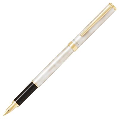 Pilot Каллиграфическая ручка Cavalier GDW F, золотая, FCAN5SRGDWF, и белая,