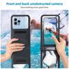 HdoorLink IPX8 Underwater Waterproof Cellphone Case Universal Touchscreen Dry Bag With Neck Lanyard Waterproof Phone Pouch For Beach Pool Swimming