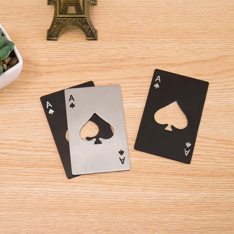 Металлический открыватель для бутылок Пиковый туз - Портативный барный и бытовой инструмент