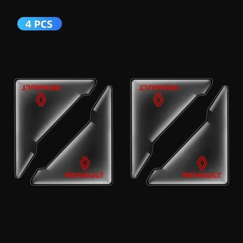 2/4pcs Car Door Anti-collision Anti-Scratch Cover Protector Transparent Sticker for Renault Sport Duster Megane 2 3 Accessories S555