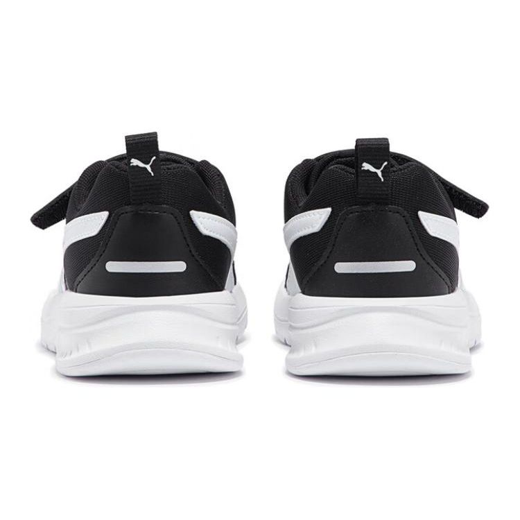 Puma Evolve Run Cushioning Low Top Kids Casual Shoes Kids Sneakers Black White 389689-01