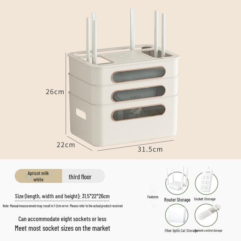 Домашняя розетка WiFi и стойка для телевизионной приставки с беспроводным маршрутизатором и системой управления кабелями