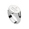 Gucci Кольцо из блестящего серебра 925 пробы с микро-логотипом торговой марки, унисекс, 797033-J8400-8106