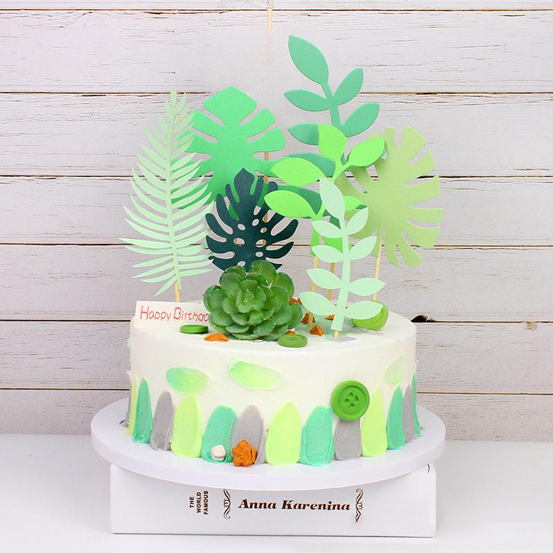 Милый мультяшный динозавр лист торт украшение детский динозавр торт украшение баннер набор подарок на день детей украшения для вечеринки