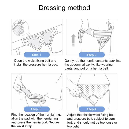 Регулируемый бандаж для поддержки грыжи для мужчин и женщин с эргономичным дизайном и дышащей тканью