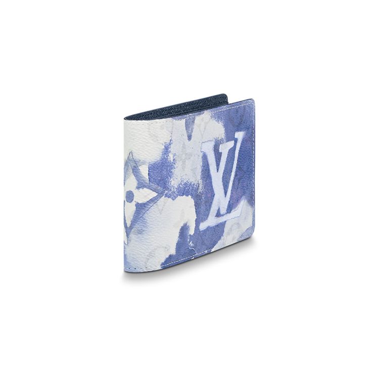 Louis Vuitton Кошелек из канваса с узором из нескольких серий Мужской кошелек Синий M80458