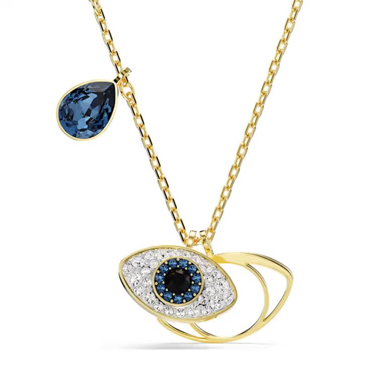Swarovski Symbolica Подвеска с узором «Глаз Дьявола» с вырезами, имитация хрусталя, ожерелье для женщин, золотое 5692178