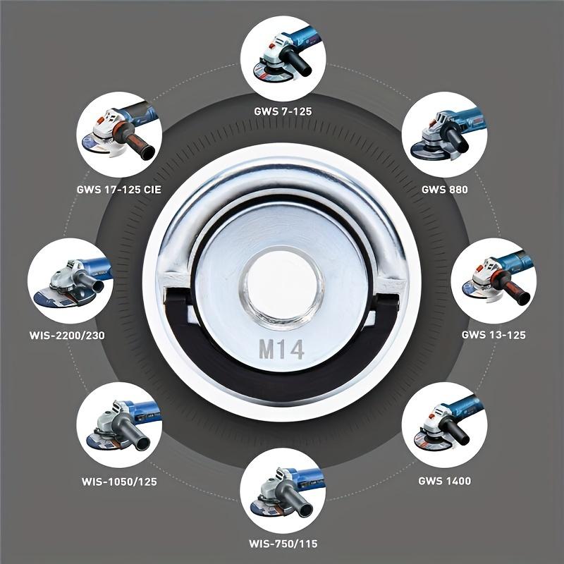 M14 угловая шлифовальная плита самоблокирующаяся шлифовальная плита резьбовая угловая шлифовальная плита угловая шлифовальная плита быстросъемный патрон с электроприводом