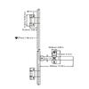 36 Inch Trailer Swing Door Hinged Cam Bar Lock Assembly Heavy Duty Metal for Side Door Enclosed Trailer Cam Bar Lock Assembly