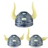Roman Spartans Soldier Helmets Double Horn Designs Hat Adjustable for Cosplay Party and Theme Event Double Horn Helmets