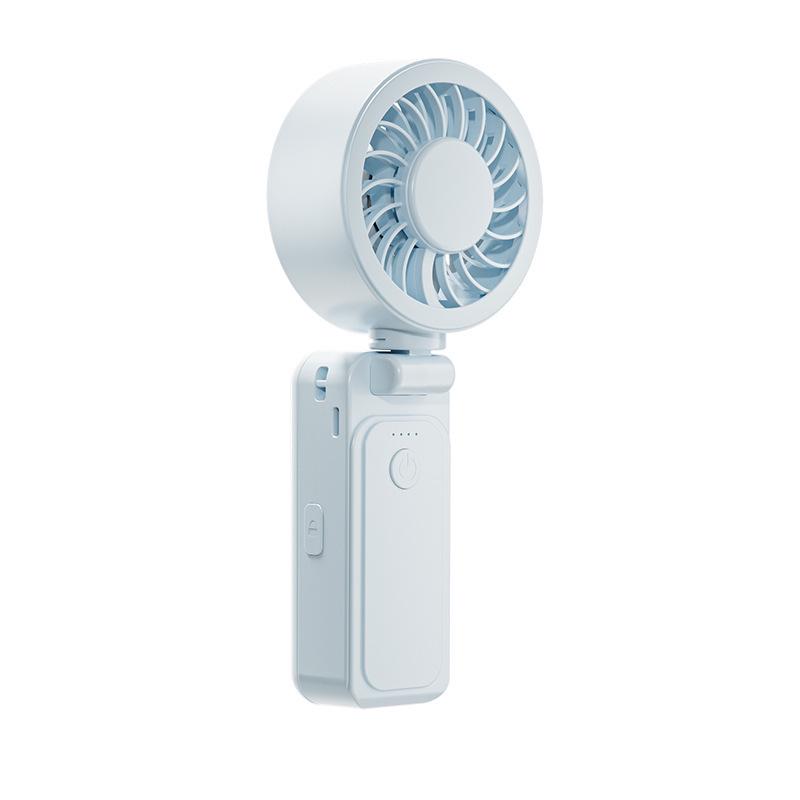 Portable Foldable USB Hanging & Handheld Cooling Fan with Ice Pack for Outdoor Use