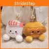 Orange Kids Bread Carrot Fruit Plush Keychain With Portable Size Decoration