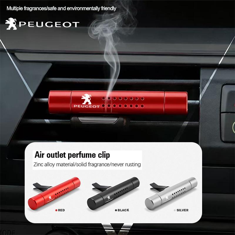 Car Air Freshener Vent Perfume Clip Aromatherapy Accessories For Peugeot 2008 207 107 508 607 406 407 307 206 301 408 5008 4008