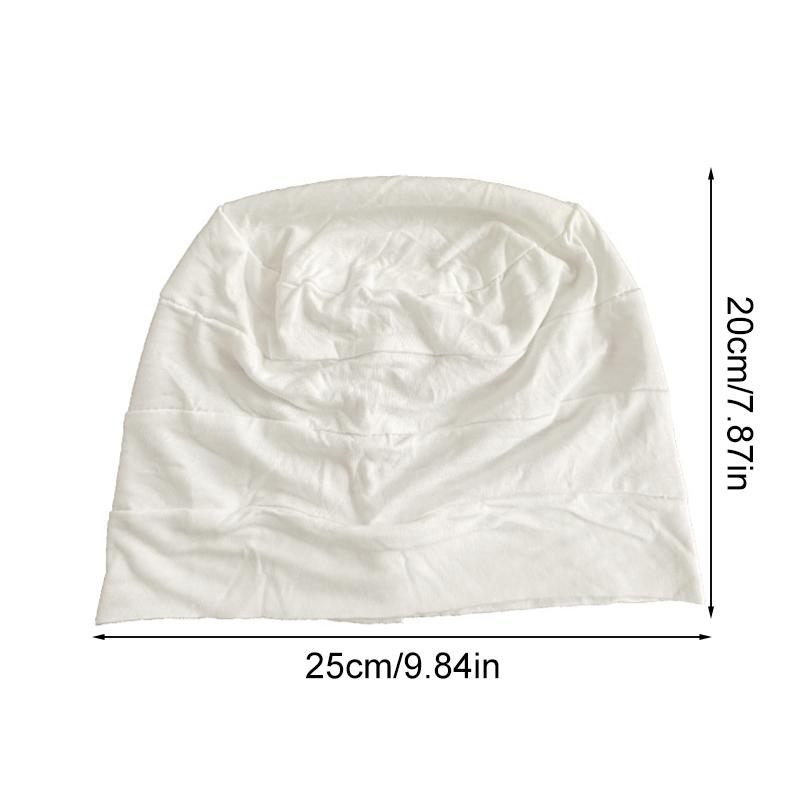 1Pc Muslim Stretch Hair Loss Head Scarf Wrap Cap Polyester Cancer Chemo Women Plain Turban Hat
