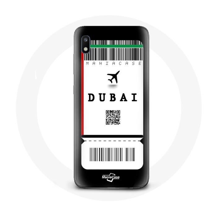 Coque - Samsung - Galaxy A10 - Billet d'avion Dubai - Souple - Protection synthétique