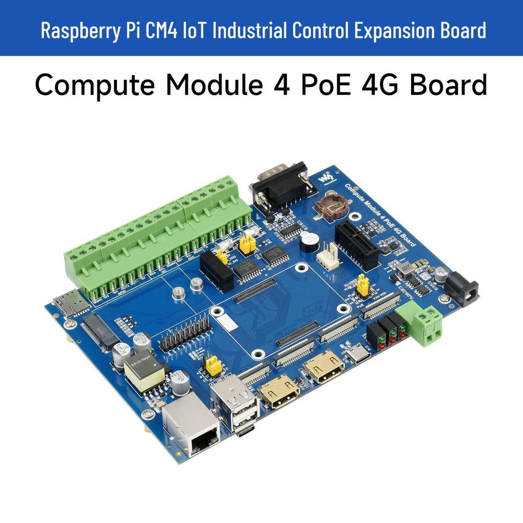 Raspberry Pi CM4 5G/4G IoT Industrial Control Motherboard.