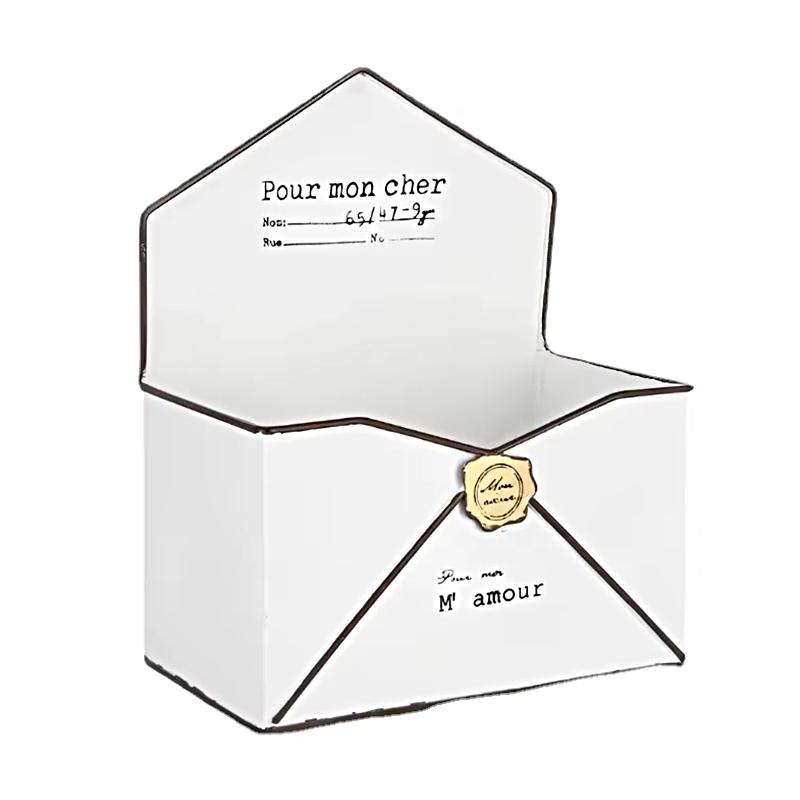 1 шт. конверт стиль сделать старый сад украшение оригинальный горшок классический настенный железный ящик для цветов