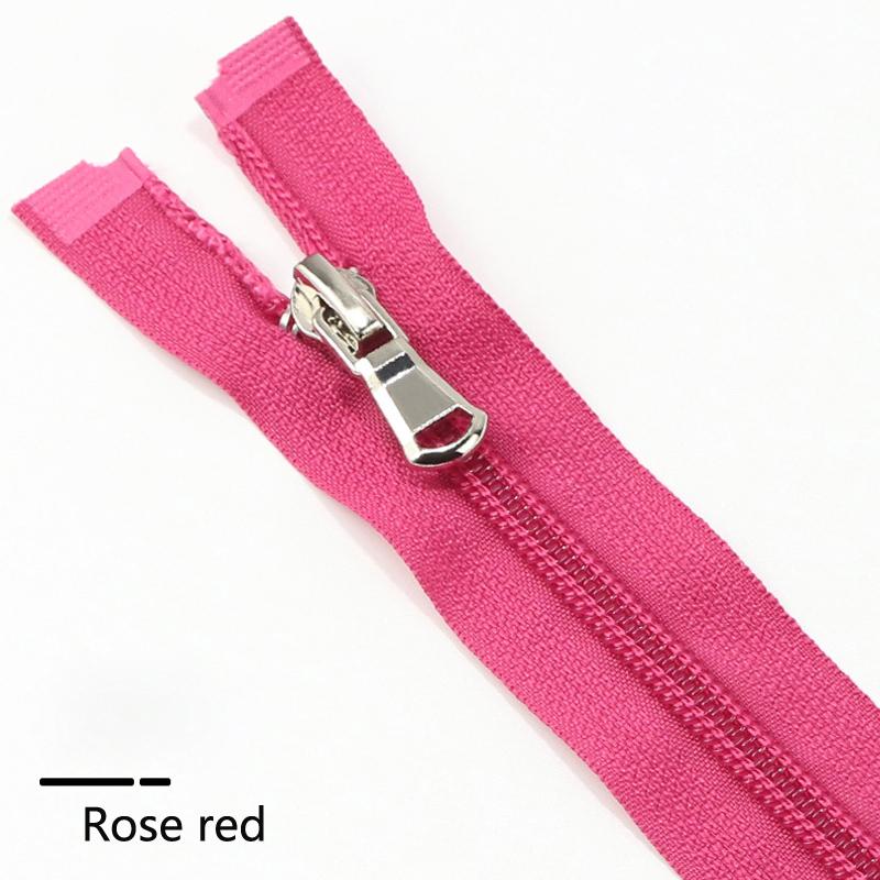 5 Items 40-80cm (15-31 Inch ) Nylon Open-End Zip Zipper 5# For Apparel Outerwear Tailor Sewing Crafts Nylon Zippers Accessories 13 Color