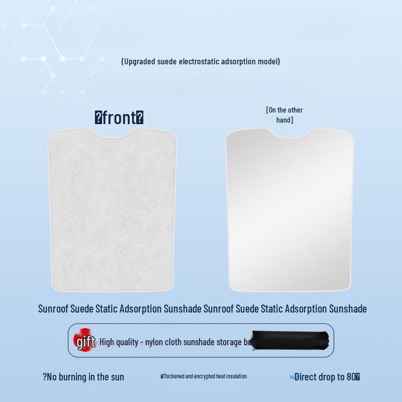 Совместим с Xiaomi SU7 Pro/Max/YU7 Силиконовый солнцезащитный козырек: Теплоизоляция и защита от солнца Статический навес.