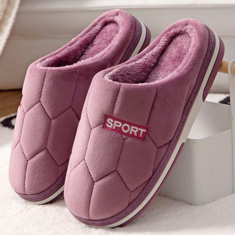 Мужские тапочки из хлопка с мягкой подошвой, очень большого размера: Уютная, нескользящая домашняя обувь для осени и зимы.