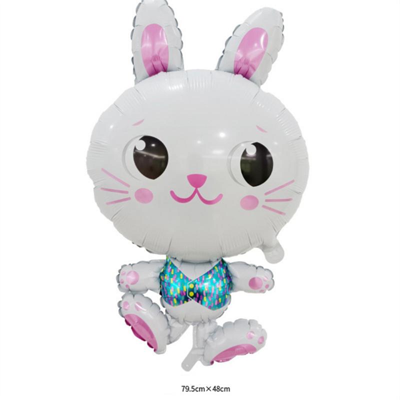 Cartoon Rabbit Foil Balloons Jungle Bunny Forest Animals Helium Ballon MIT