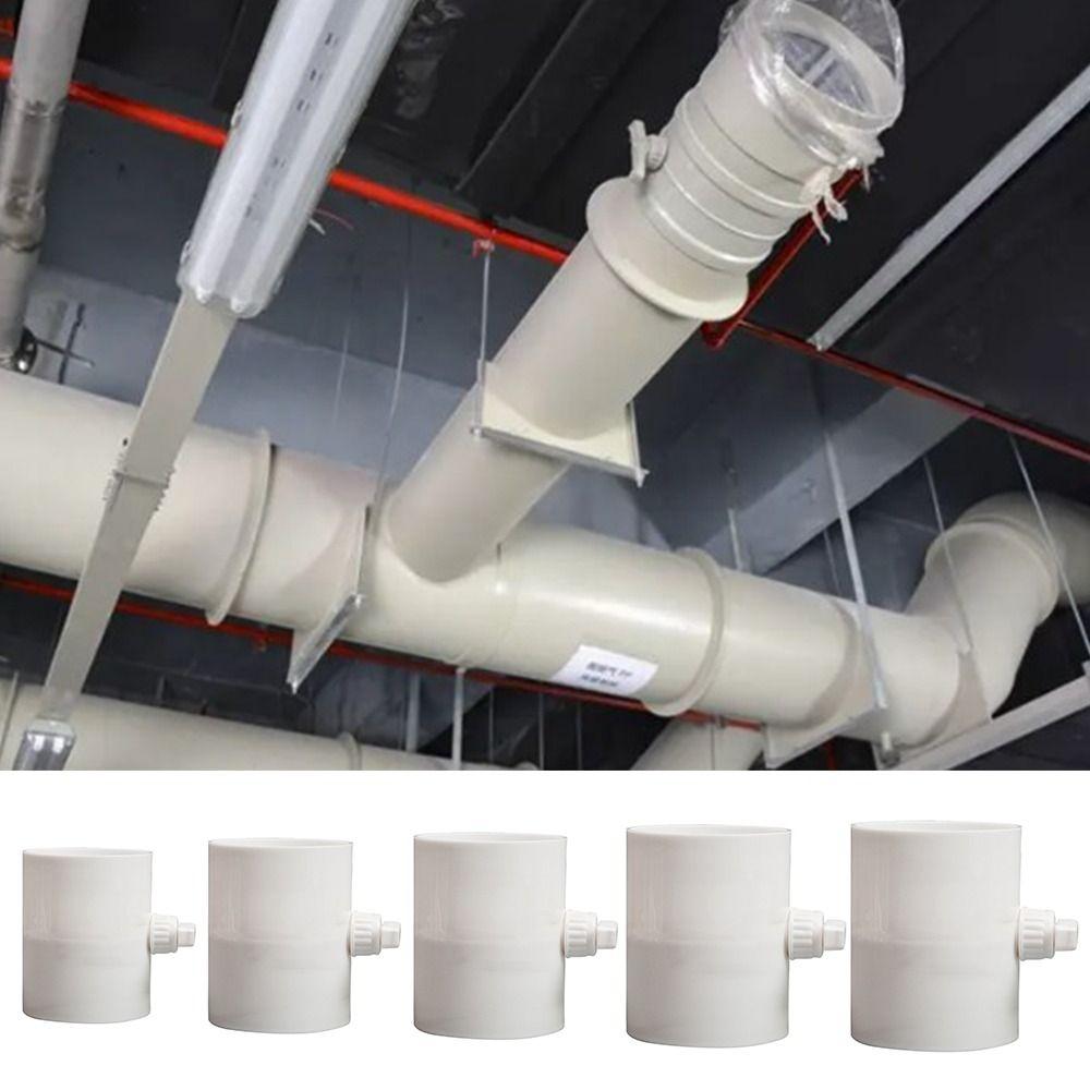 PVC Air Valve Round Pipe Air Volume Valve Portable Regulating Valve Ventilation