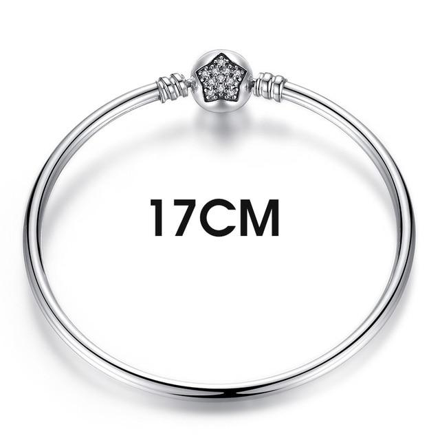 Браслеты из стерлингового серебра 925 пробы Pulseira со снежинками, браслеты из серебра 925 пробы в виде сердца и змеи, женский серебряный браслет для женщин, ювелирные изделия