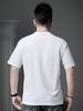 European Trendy Brand 2025 New Short-Sleeved Men's Summer Solid Color Half-Sleeved T-Shirt Men's Loose Top White T-Shirt