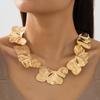 Fashion Irregular Leaf Flower Women's Necklace