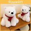 Animal Bear Polar Scarf Prone Toy Doll Ornaments Plush Filled Gifts Winter