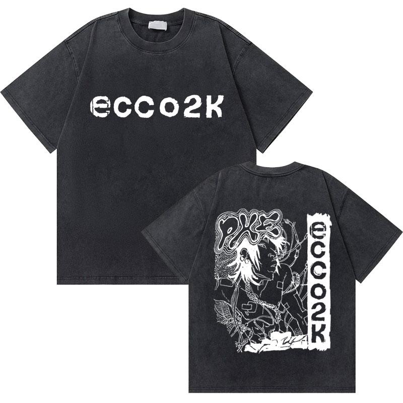 Стирка Винтаж Рэпер Bladee Хип-Хоп Оверсайз Футболка Drain Gang Графическая Футболка Мужчины Женщины Мода Художественный Смысл Футболки