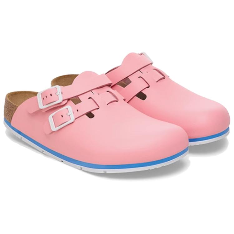Birkenstock Нескользящие закрытые тапочки женские розовые 1026208-