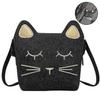 1 Pcs Kids Cat Purse For Little Girls Toddlers Wallet Crossbody Bagblack