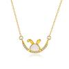 Moon Rabbit Necklace Cute Small Animal Clavicle Chain Light Luxury High-end Niche Design