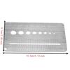 Drill Bit And Tap Size Bolt Diameter Measuring Ruler  For Checking Bolt And Nut