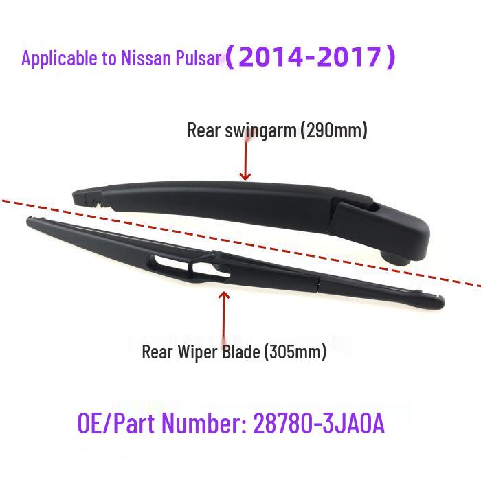 Nissan Pulsar 2014-2017 Задний рычаг стеклоочистителя и щетка в сборе OE: 28780-3JA0A