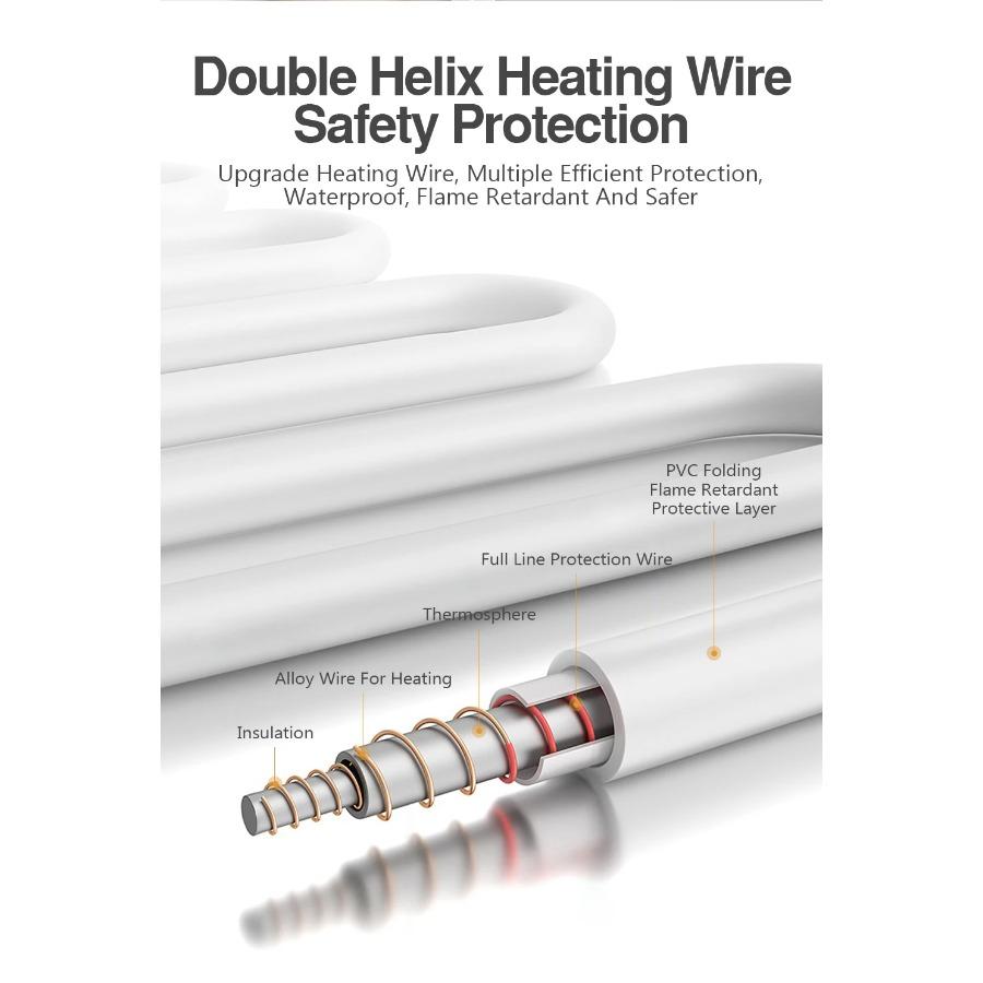 Электрическое одеяло 110/220 В, утолщенные нагреватели, домашняя простыня, термомат, 3 размера, зима, домашний термостат, двойные грелки для тела