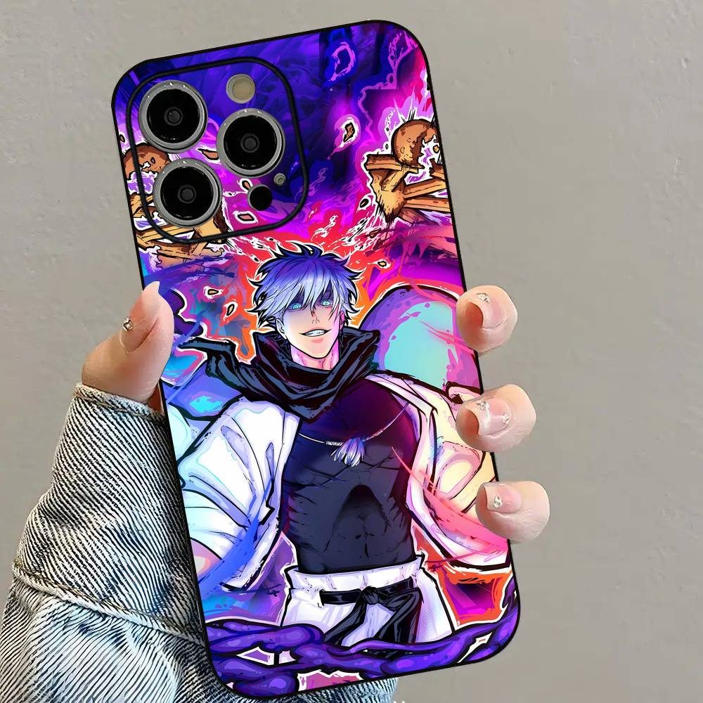 Чехол для телефона с аниме J-Jujutsu K-Kaisen для iPhone 16 15 14 13 12 11 PRO MAX PLUS Mini, мягкий ТПУ, приятный для кожи