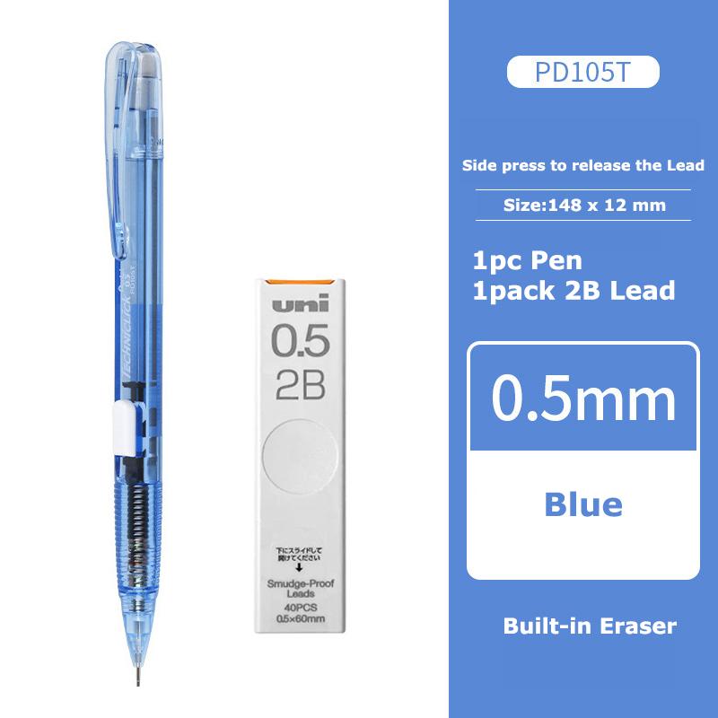 Япония Pentel Набор стержней для механического карандаша, Нескользящий цветной корпус, Боковая кнопка, Автоматические карандаши, Полезные школьные принадлежности для учеников