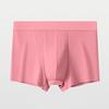 Men Boxers Bulge Pouch Thin Seamless Ice Silk Mid Waist Mesh High Elasticity Solid Color Moisture-wicking Men Underpants Daily Sport Underwear
