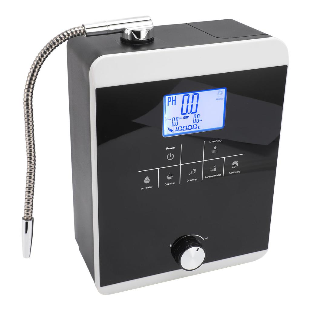 Alkaline Water Ionizer Machine 5 Settings 3.8 Inch Color LCD Display Hydrogen Rich Generator Wall
