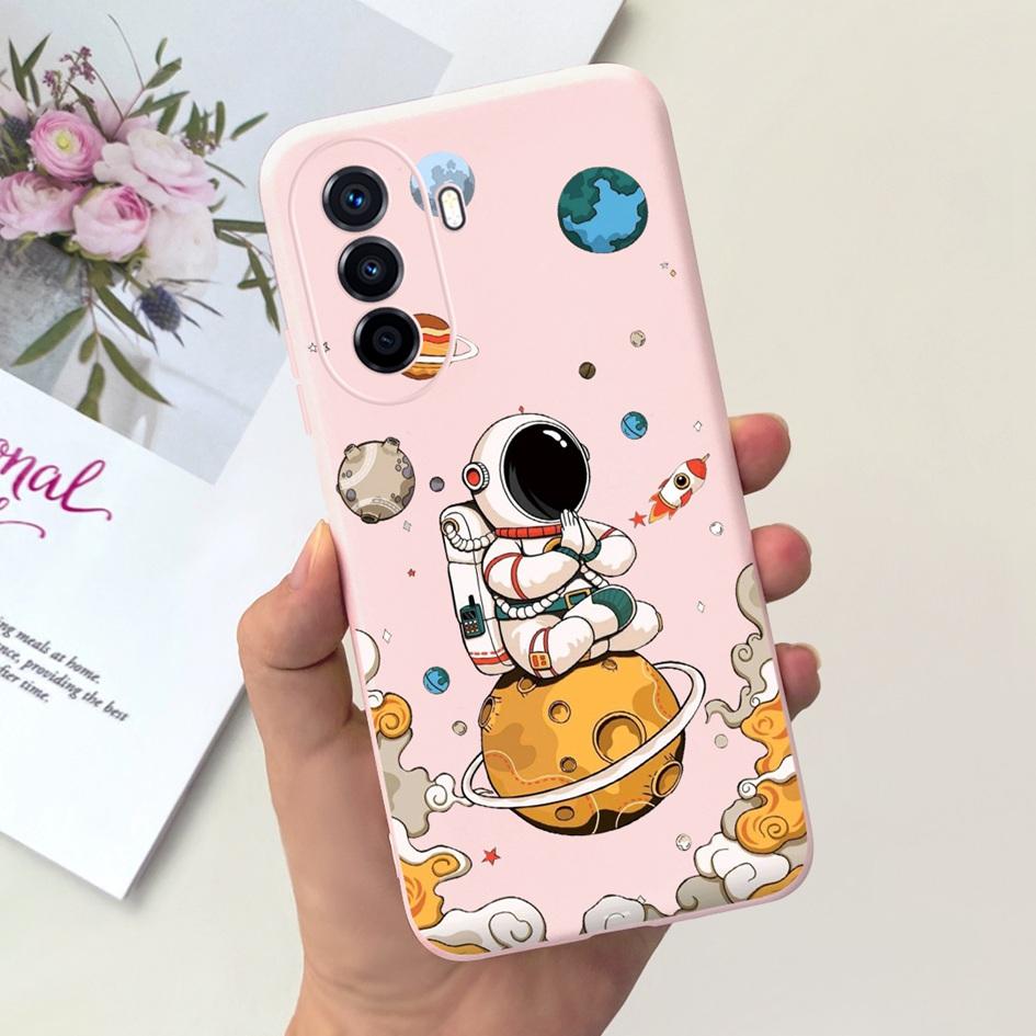 Чехол для Huawei Nova Y70 Plus Чехол для телефона Nova Y70 4G Милый Мультяшный Астронавт Мягкий Силикон Funda Для Huawei Nova Y70Plus Capinha