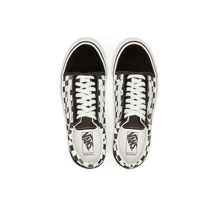 Dover Street Market x Vans OG Old Skool LX Checker - Черно-белые унисекс кроссовки True-White VN0A36C82GZ