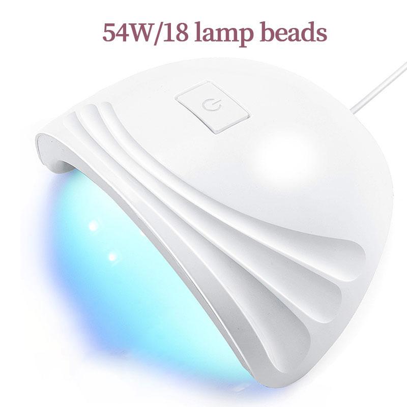 УФ-лампы для сушки ногтей, станки для отверждения гель-лака, сушилка для ногтей, 54 Вт, УФ-светодиодная лампа для аксессуаров для ногтей