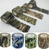 Outdoor Camouflage Tape Wrap Self-adhesive Telescopic Multifunctional Non-woven Stretch Bandage Tape Accessories for Camping Hunting