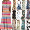2025 New Fashion Trend Dresses Spring Summer Printed Waist Dresses Fashion Women's