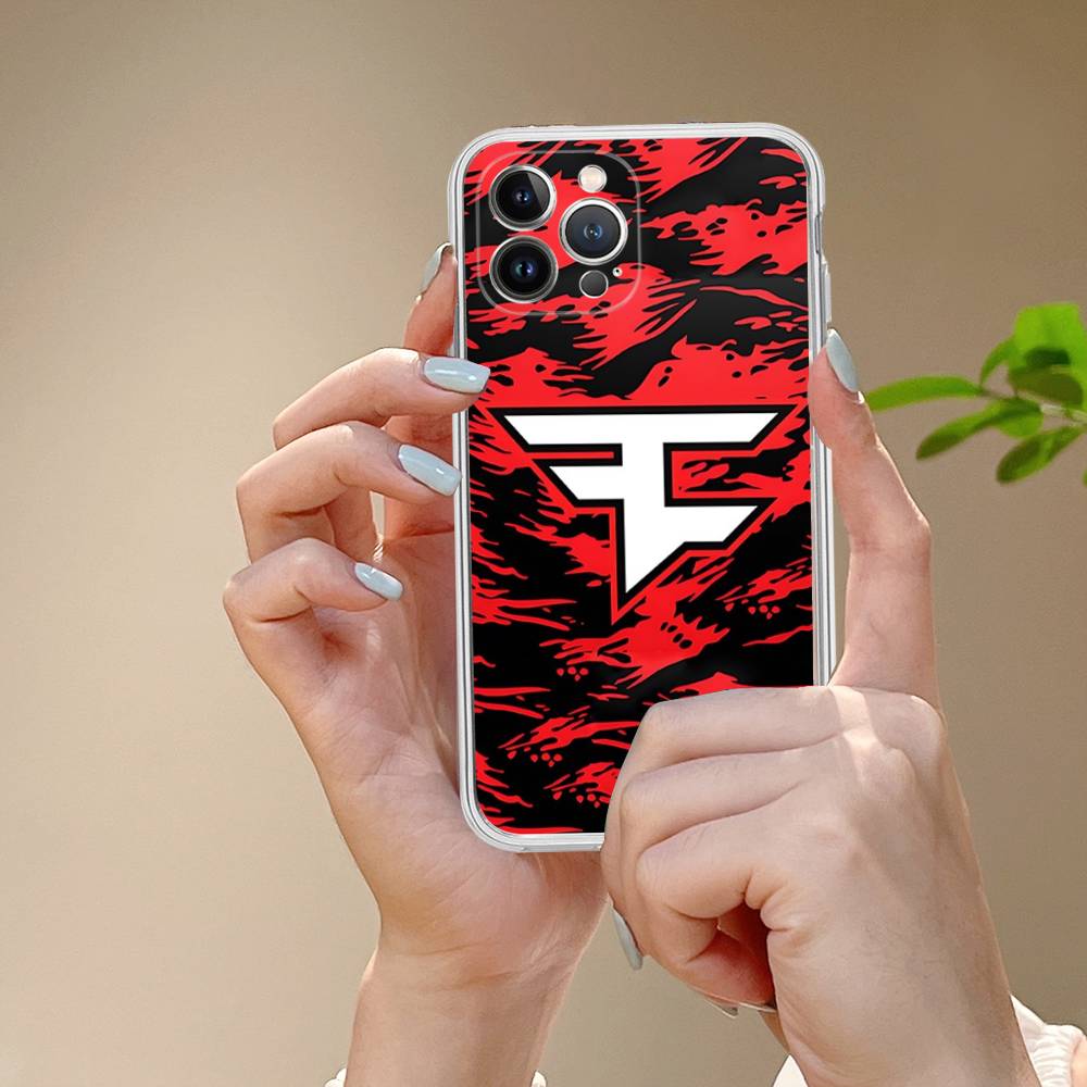 Game FaZe Clan For IPhone 11 12 13 14 15 16 17 Pro Max Plus 13 Mini Silicone Soft Transparent Back