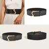Unique Geometric Buckle Waist Belt For Women With Leather Material For Spring And Fall