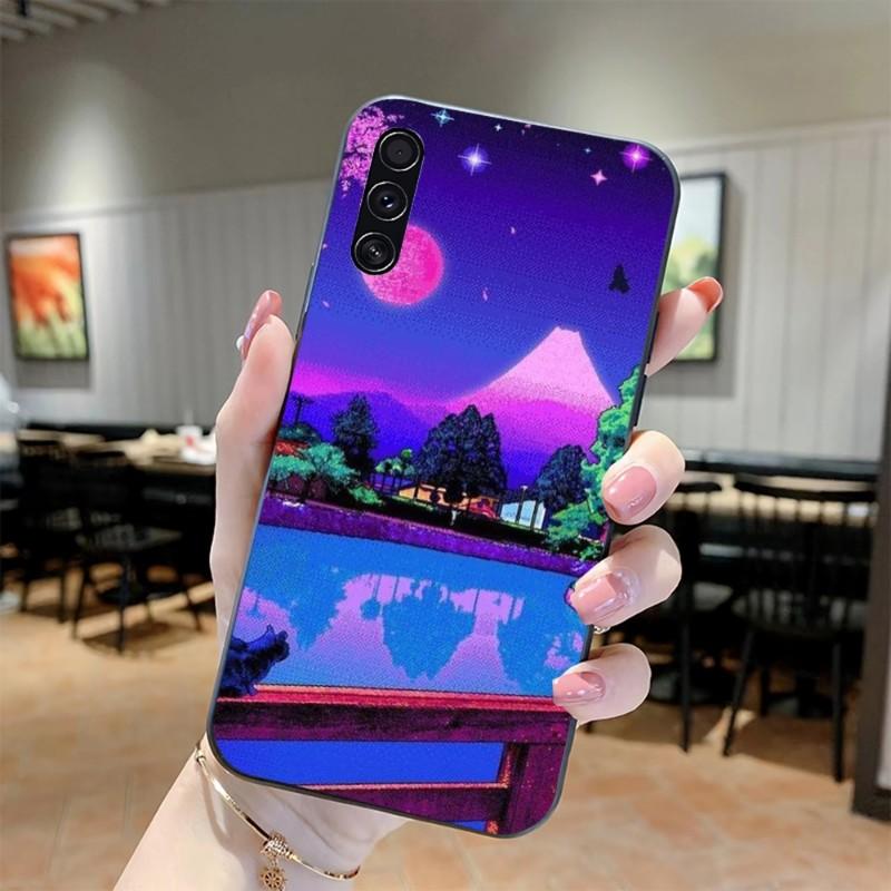 Арт Пиксельная Эстетика Чехол для Телефона Для Realme GT 2 9i 8i 7i Pro X50 X2 C35 C21 C20 C11 C3 Мягкий Черный Чехол для Телефона
